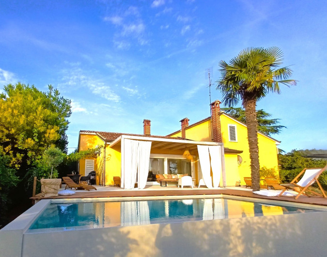 Urlaub in Istrien: Wo jeder Schritt ein Schatz ist..., Casa B mit Pool und Meerblick, Porec Umgebung Istrien Tar