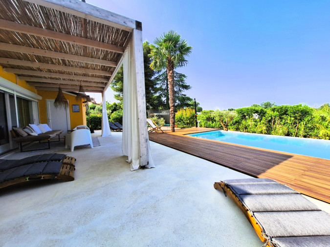 Casa B mit Pool und Meerblick, Porec Umgebung Istrien Tar