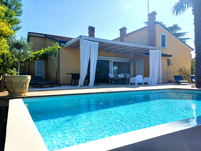 Casa B mit Pool und Meerblick, Porec Umgebung Istrien Tar