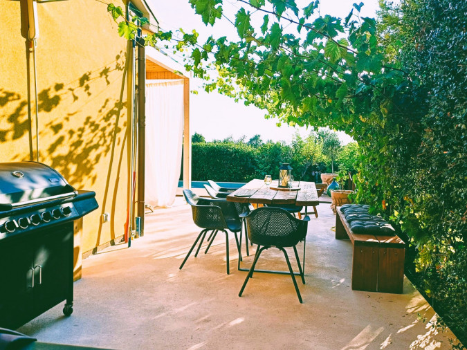 Casa B mit Pool und Meerblick, Porec Umgebung Istrien Tar