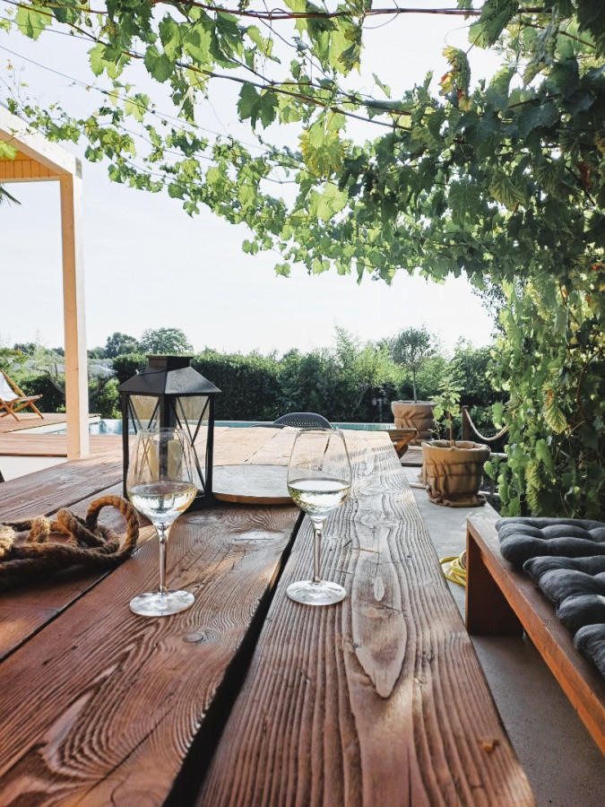 Casa B mit Pool und Meerblick, Porec Umgebung Istrien Tar